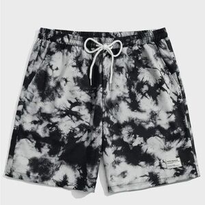 Romwe Tie Dye Drawstring Shorts w/ Pockets